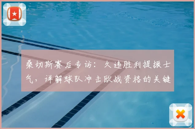 桑切斯赛后专访:久违胜利提振士气,详解球队冲击欧战资格的关键与前景